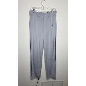 Nike Dri-Fit Swingman grey blue athletic full length baseball pants - small
